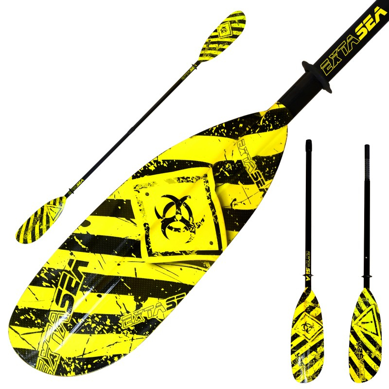 ExtaSea Danger Vario Fiberglas Doppelpaddel Kajak Paddel 2-teilig inkl. Tasche 230-240