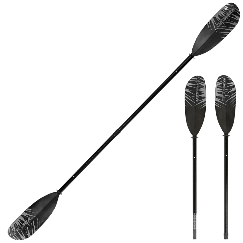 ExtaSea Safari Fiberglas Vario Doppelpaddel Kajak Paddel 2-teilig Grau 230-240