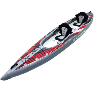 Extasea Ultimate Two 2er Kajak aufblasbar Hochdruck Kajak Full Drop-Stitch Rot