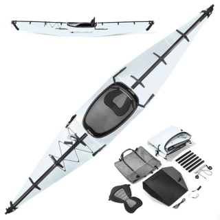 FoldYak One 390 Faltkajak im Origami Stil Faltboot Weiss
