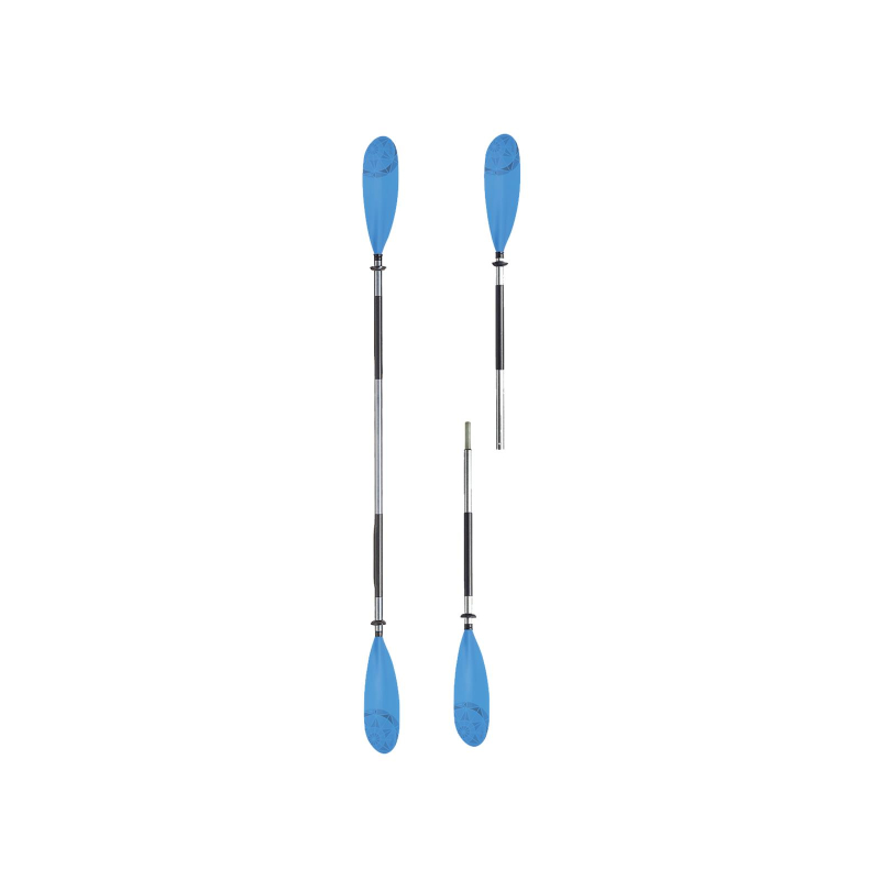 Bravo Kayak Paddel KC Aluminium - 2-teilig 220 cm 1260 gr. drehbar -60/0/+60
